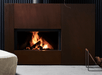 Stuv America Inc. Stûv 21-Clad Wood-Burning Fireplace (21.2-125 SF2 Right Asymmetrical) Fireplace Finished - Wood