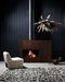 Stuv America Inc. Stûv 21-Clad Wood-Burning Fireplace (21.2-125 SF2 Right Asymmetrical) Fireplace Finished - Wood