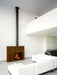 Stuv America Inc. Stûv 21-Clad Wood-Burning Fireplace (21.2-95 SF2 Left Asymmetrical) Fireplace Finished - Wood