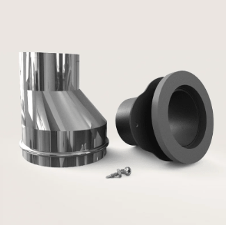 Stuv America Inc. Stûv Outside Air Intake Connector (Stûv 16-in / 16-Z) - AW1200200500 AW1200200500 Fireplace Accessories
