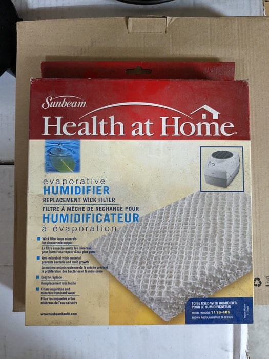 Sunbeam Housewares (Usa) Health at Home Evaporative Wick Replacement Filter - 1172405 1172405 Housewares Parts 027045644693