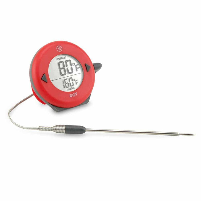 Thermoworks Thermoworks DOT Simple Alarm Thermometer - TX1200 Red TX1200-R Barbecue Accessories