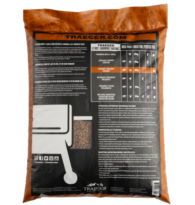 Traeger Canada Traeger Hickory Pellets (20 lb.) - PEL342 PEL342 Barbecue Accessories - Pellet
