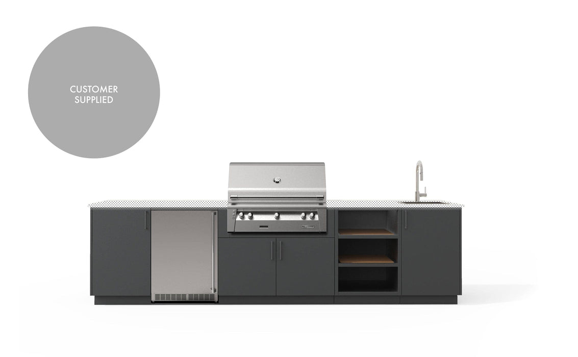 Urban Bonfire Urban Bonfire Breeze 36 Outdoor Kitchen Anthracite / I will supply my own countertop C-BREEZE36-AN Barbecue Finished - Gas