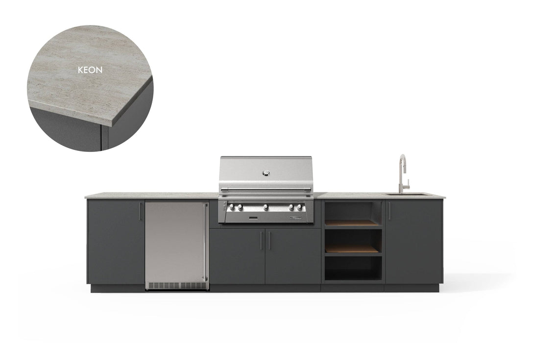Urban Bonfire Urban Bonfire Breeze 36 Outdoor Kitchen Anthracite / Keon C-BREEZE36-AN-KEON Barbecue Finished - Gas