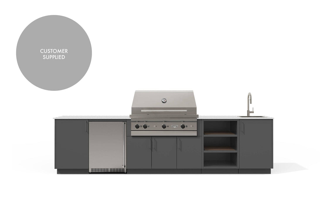 Urban Bonfire Urban Bonfire Breeze 42 Outdoor Kitchen Anthracite / I will supply my own countertop C-BREEZE42-AN Barbecue Finished - Gas