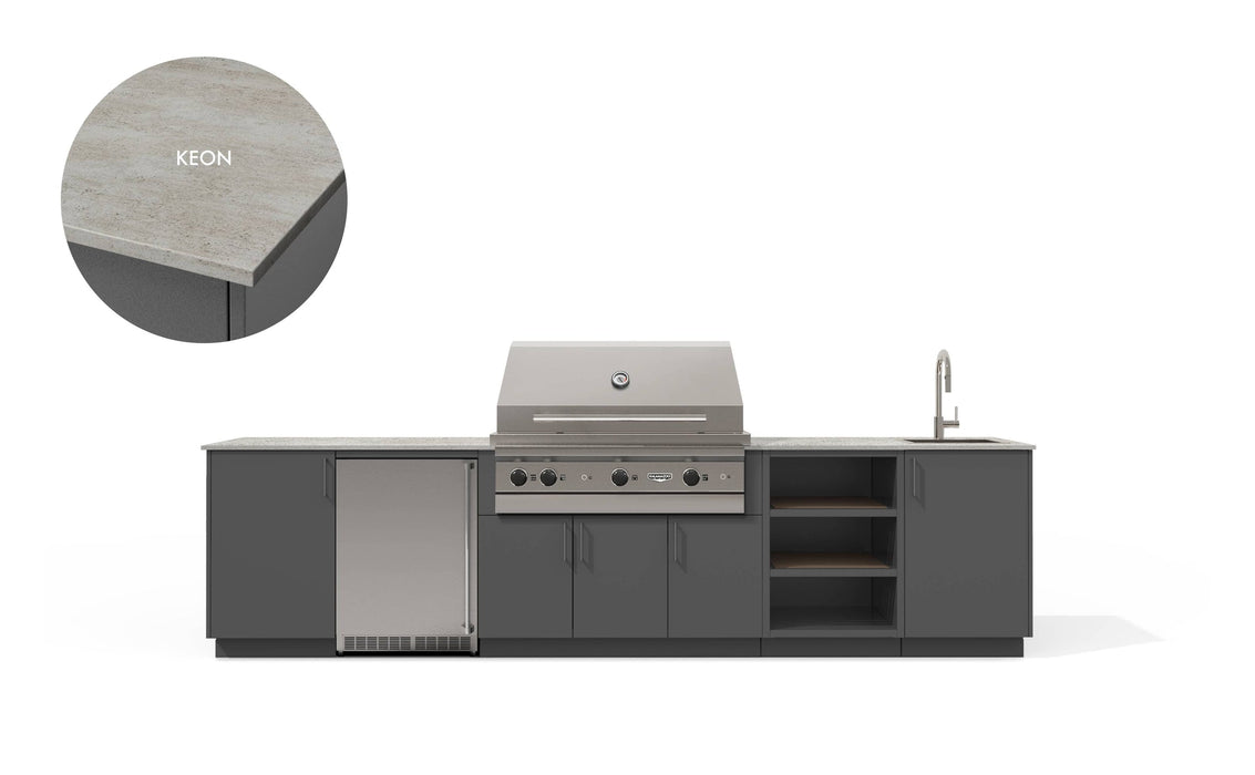 Urban Bonfire Urban Bonfire Breeze 42 Outdoor Kitchen Anthracite / Keon C-BREEZE42-AN-KEON Barbecue Finished - Gas