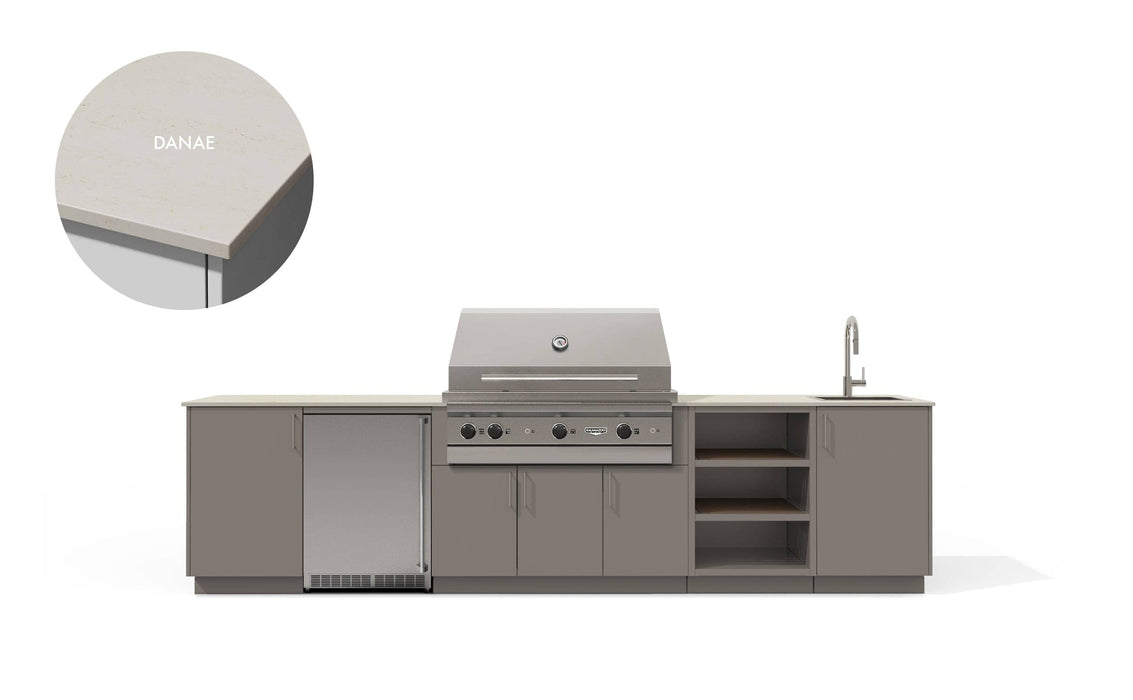 Urban Bonfire Urban Bonfire Breeze 42 Outdoor Kitchen Clay / Danae C-BREEZE42-CL-DANAE Barbecue Finished - Gas