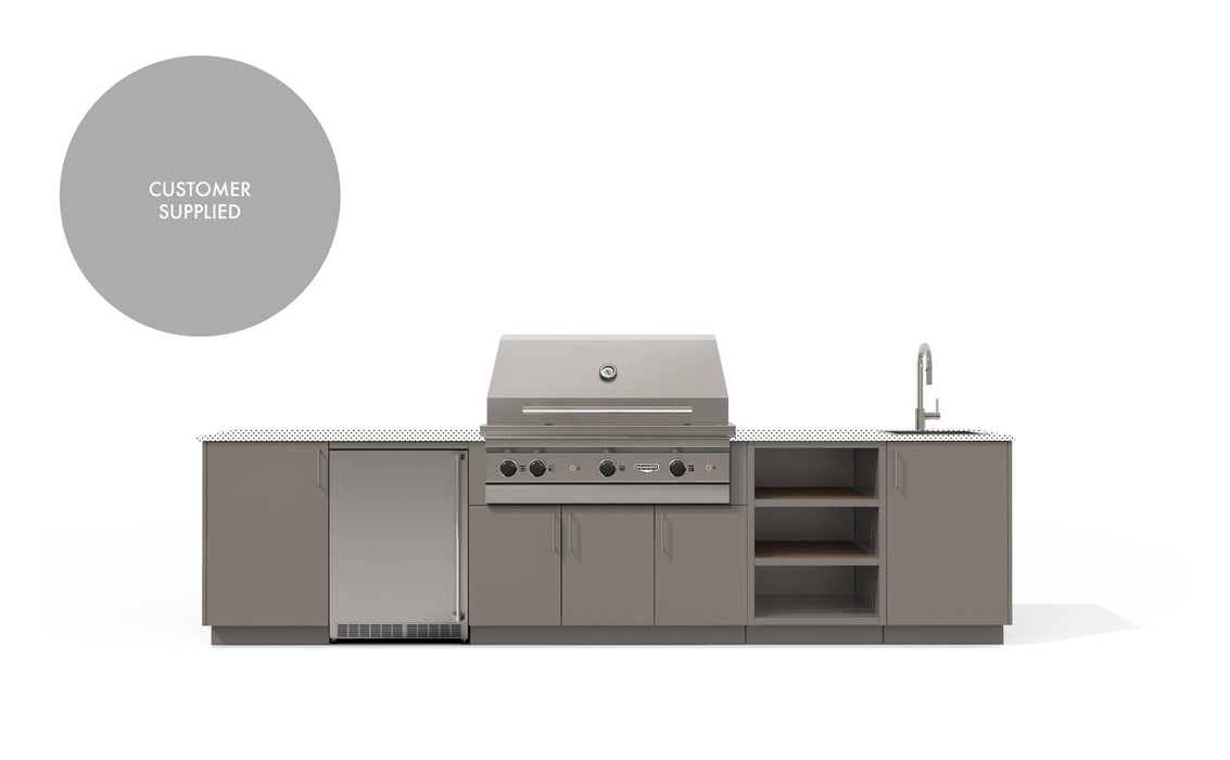 Urban Bonfire Urban Bonfire Breeze 42 Outdoor Kitchen Clay / I will supply my own countertop C-BREEZE42-CL Barbecue Finished - Gas