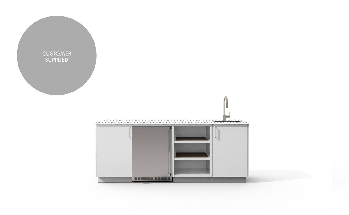 Urban Bonfire Urban Bonfire Celeste Outdoor Kitchen Chantilly / I will supply my own countertop C-CELESTE-CH Barbecue Finished - Gas