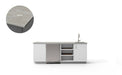 Urban Bonfire Urban Bonfire Celeste Outdoor Kitchen Chantilly / Keon C-CELESTE-CH-KEON Barbecue Finished - Gas