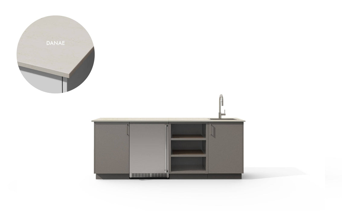 Urban Bonfire Urban Bonfire Celeste Outdoor Kitchen Clay / Danae C-CELESTE-CL-DANAE Barbecue Finished - Gas