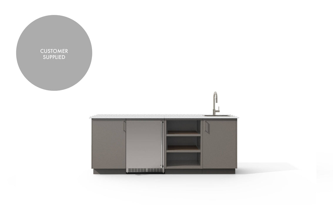 Urban Bonfire Urban Bonfire Celeste Outdoor Kitchen Clay / I will supply my own countertop C-CELESTE-CL Barbecue Finished - Gas
