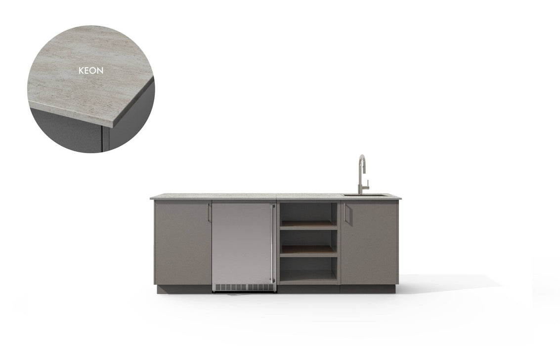 Urban Bonfire Urban Bonfire Celeste Outdoor Kitchen Clay / Keon C-CELESTE-CL-KEON Barbecue Finished - Gas
