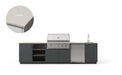 Urban Bonfire Urban Bonfire Cirrus 36 Outdoor Kitchen Anthracite / Danae C-CIRRUS36-AN-DANAE Barbecue Finished - Gas