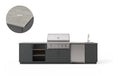 Urban Bonfire Urban Bonfire Cirrus 36 Outdoor Kitchen Anthracite / Keon C-CIRRUS36-AN-KEON Barbecue Finished - Gas