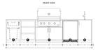 Urban Bonfire Urban Bonfire Cirrus 36 Outdoor Kitchen Barbecue Finished - Gas