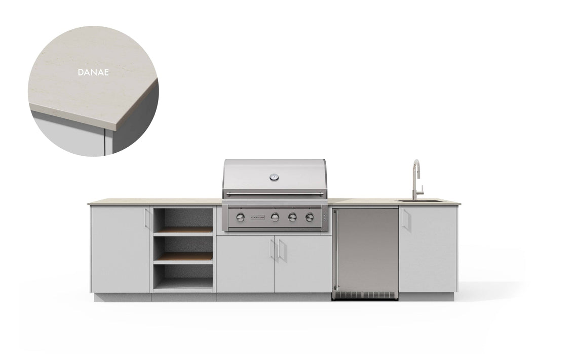 Urban Bonfire Urban Bonfire Cirrus 36 Outdoor Kitchen Chantilly / Danae C-CIRRUS36-CH-DANAE Barbecue Finished - Gas