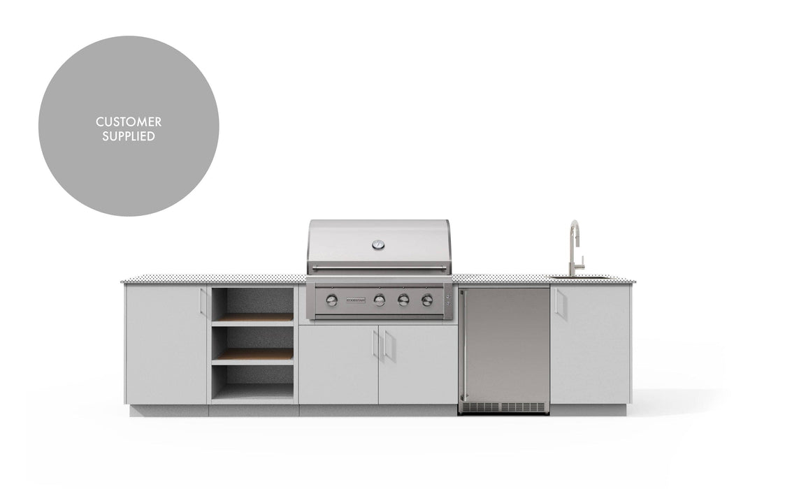 Urban Bonfire Urban Bonfire Cirrus 36 Outdoor Kitchen Chantilly / I will supply my own countertop C-CIRRUS36-CH Barbecue Finished - Gas
