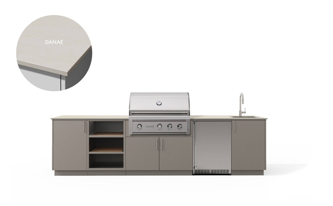 Urban Bonfire Urban Bonfire Cirrus 36 Outdoor Kitchen Clay / Danae C-CIRRUS36-CL-DANAE Barbecue Finished - Gas