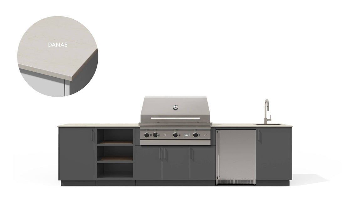 Urban Bonfire Urban Bonfire Cirrus 42 Outdoor Kitchen Anthracite / Danae C-CIRRUS42-AN-DANAE Barbecue Finished - Gas
