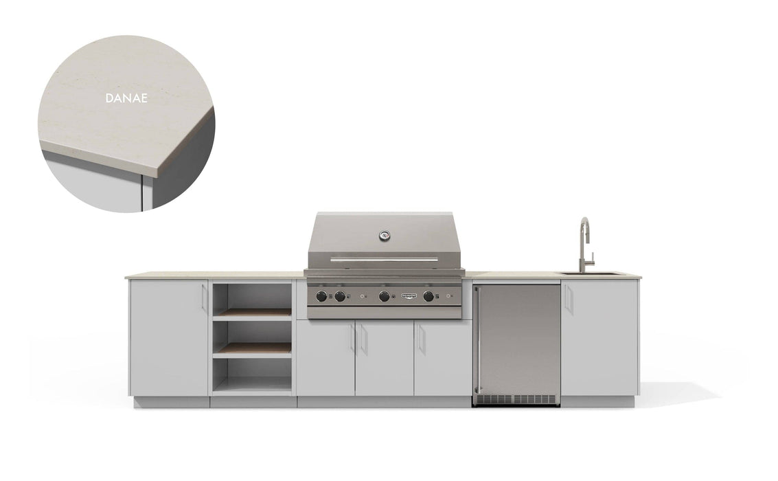 Urban Bonfire Urban Bonfire Cirrus 42 Outdoor Kitchen Chantilly / Danae C-CIRRUS42-CH-DANAE Barbecue Finished - Gas