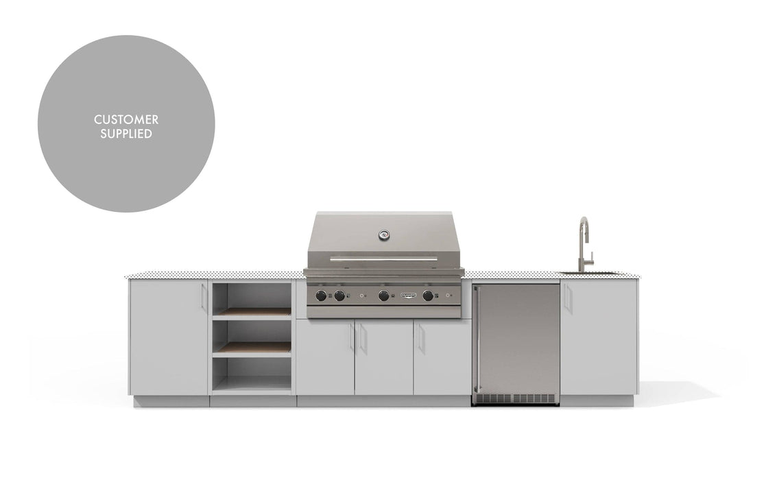 Urban Bonfire Urban Bonfire Cirrus 42 Outdoor Kitchen Chantilly / I will supply my own countertop C-CIRRUS42-CH Barbecue Finished - Gas