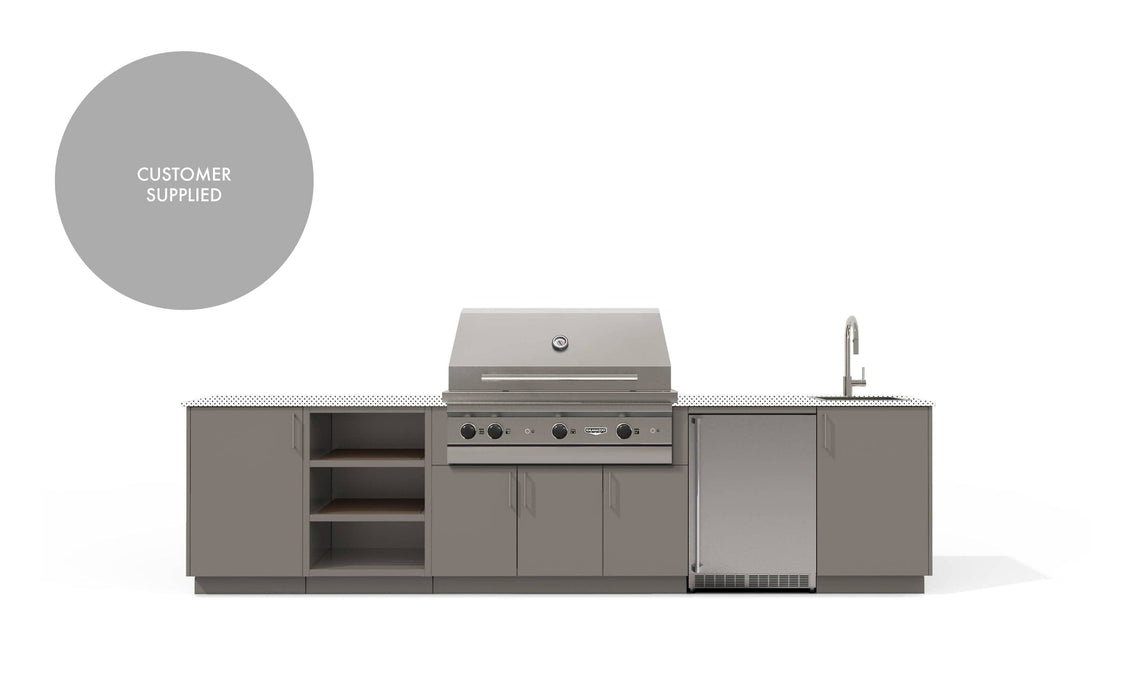 Urban Bonfire Urban Bonfire Cirrus 42 Outdoor Kitchen Clay / I will supply my own countertop C-CIRRUS42-CL Barbecue Finished - Gas