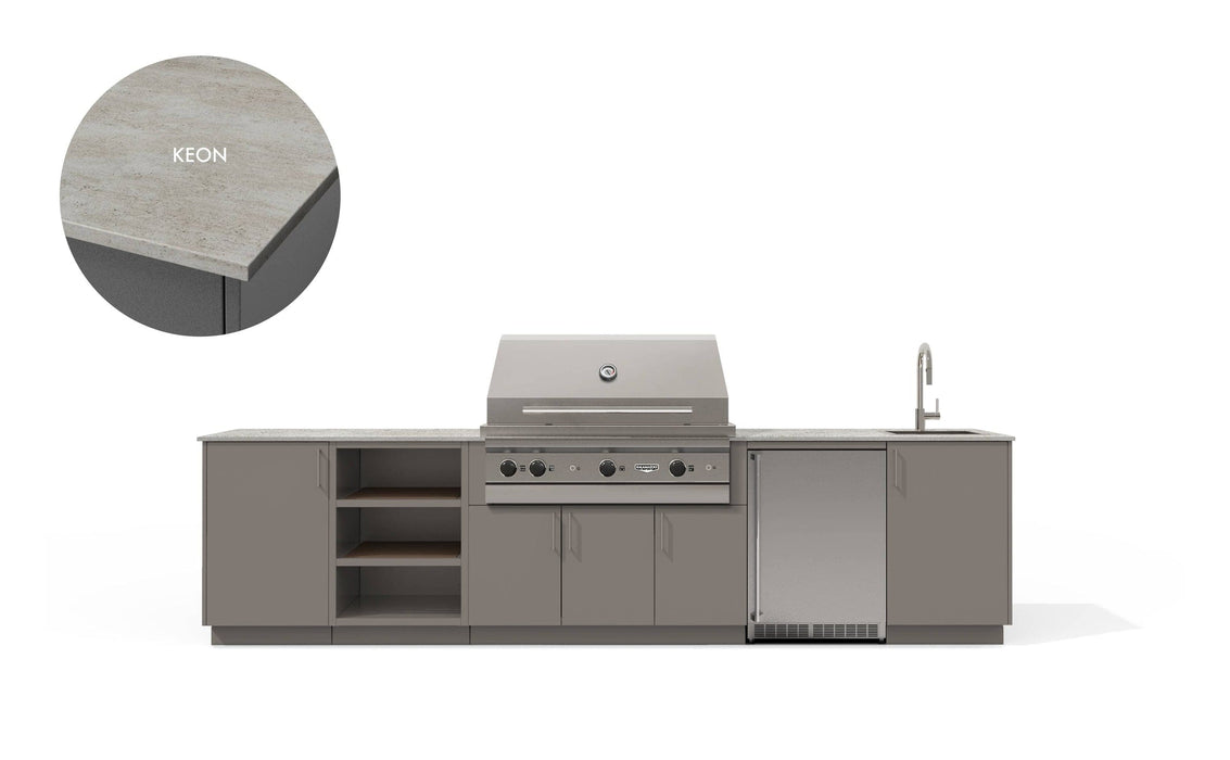 Urban Bonfire Urban Bonfire Cirrus 42 Outdoor Kitchen Clay / Keon C-CIRRUS42-CL-KEON Barbecue Finished - Gas