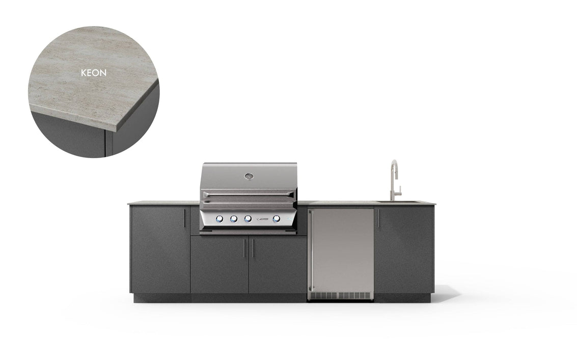 Urban Bonfire Urban Bonfire Cove 36 Outdoor Kitchen Anthracite / Keon C-COVE36-AN-KEON Barbecue Finished - Gas