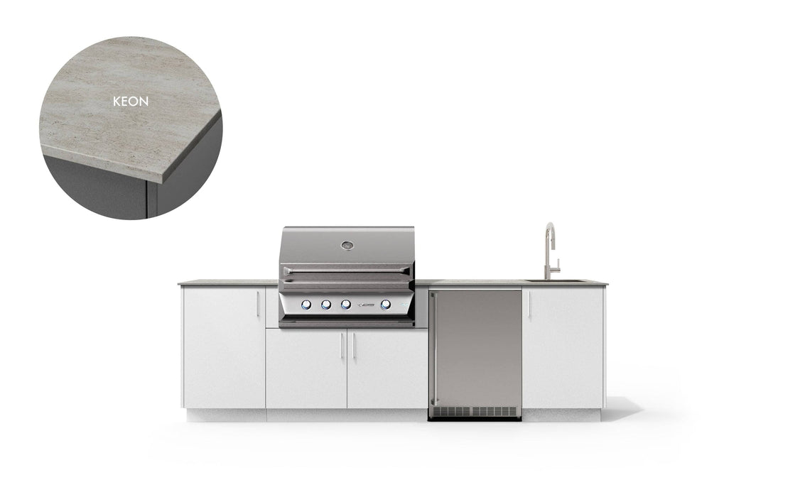 Urban Bonfire Urban Bonfire Cove 36 Outdoor Kitchen Chantilly / Keon C-COVE36-CH-KEON Barbecue Finished - Gas