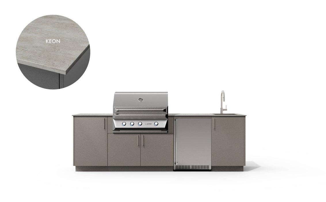 Urban Bonfire Urban Bonfire Cove 36 Outdoor Kitchen Clay / Keon C-COVE36-CL-KEON Barbecue Finished - Gas