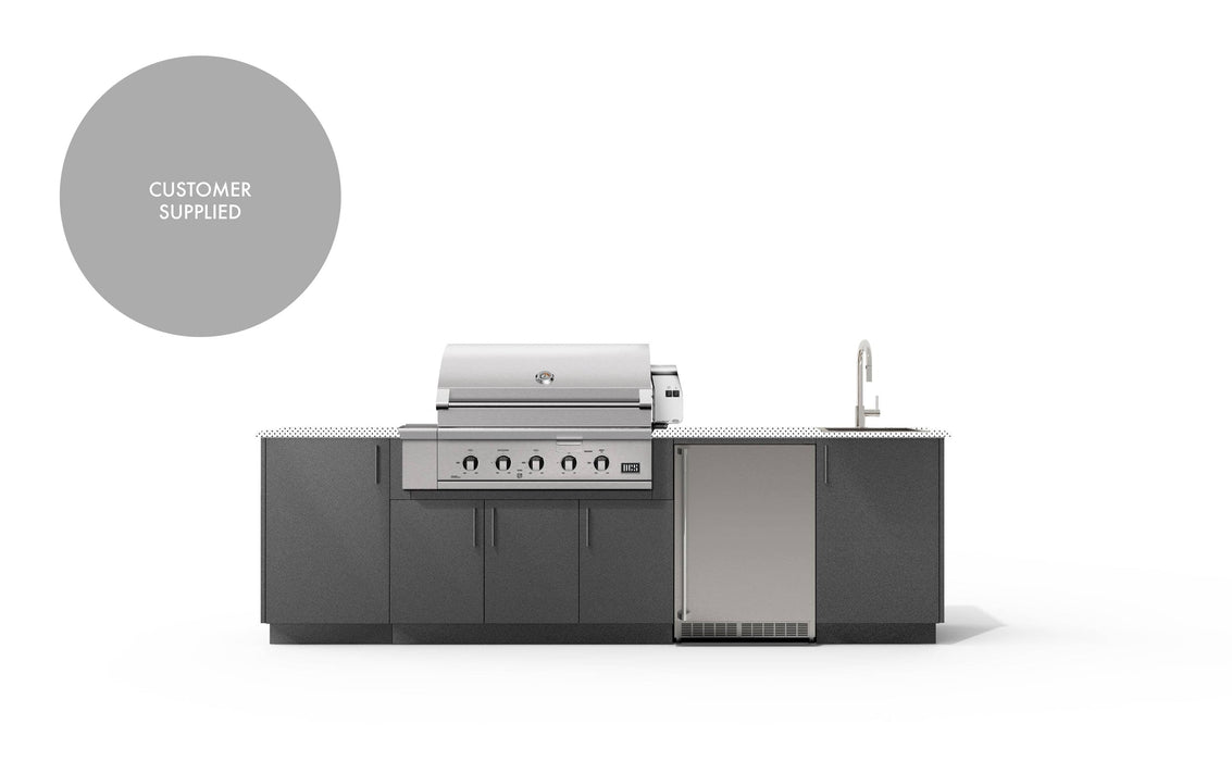 Urban Bonfire Urban Bonfire Cove 42 Outdoor Kitchen Anthracite / I will supply my own countertop C-COVE42-AN Barbecue Finished - Gas
