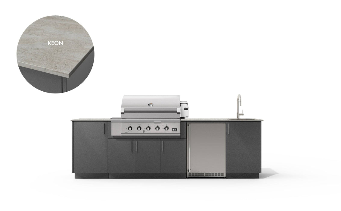 Urban Bonfire Urban Bonfire Cove 42 Outdoor Kitchen Anthracite / Keon C-COVE42-AN-KEON Barbecue Finished - Gas