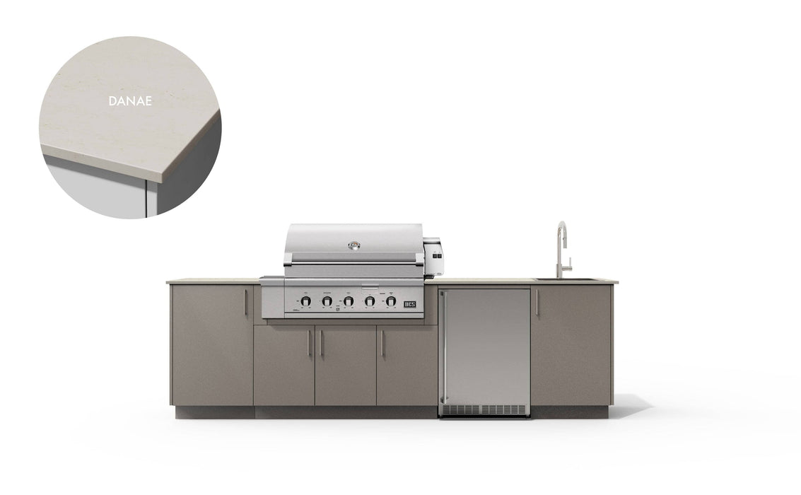 Urban Bonfire Urban Bonfire Cove 42 Outdoor Kitchen Clay / Danae C-COVE42-CL-DANAE Barbecue Finished - Gas