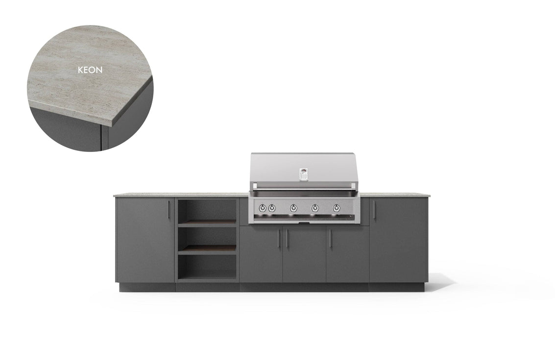 Urban Bonfire Urban Bonfire Dawn 42 Outdoor Kitchen Anthracite / Keon C-DAWN42-AN-KEON Barbecue Finished - Gas