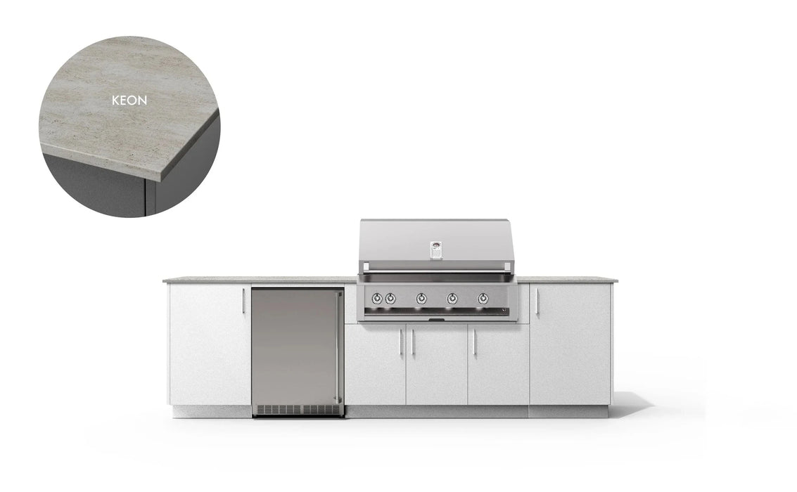 Urban Bonfire Urban Bonfire Dawn 42 Outdoor Kitchen Chantilly / Keon C-DAWN42-CH-KEON Barbecue Finished - Gas