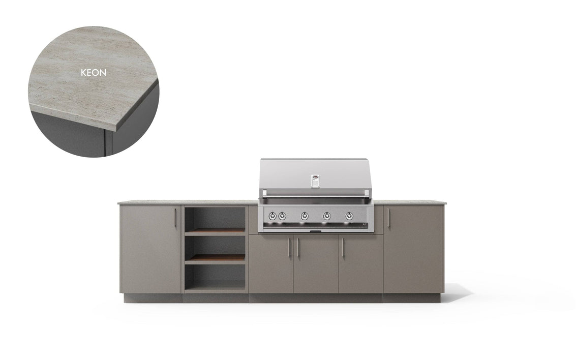 Urban Bonfire Urban Bonfire Dawn 42 Outdoor Kitchen Clay / Keon C-DAWN42-CL-KEON Barbecue Finished - Gas
