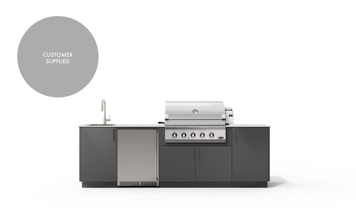 Urban Bonfire Urban Bonfire Dew 36 Outdoor Kitchen Anthracite / I will supply my own countertop C-DEW36-AN Barbecue Finished - Gas