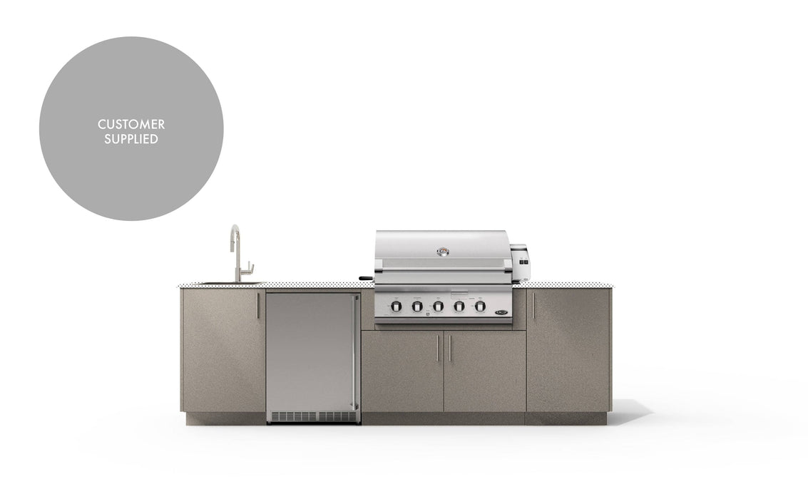 Urban Bonfire Urban Bonfire Dew 36 Outdoor Kitchen Clay / I will supply my own countertop C-DEW36-CL Barbecue Finished - Gas