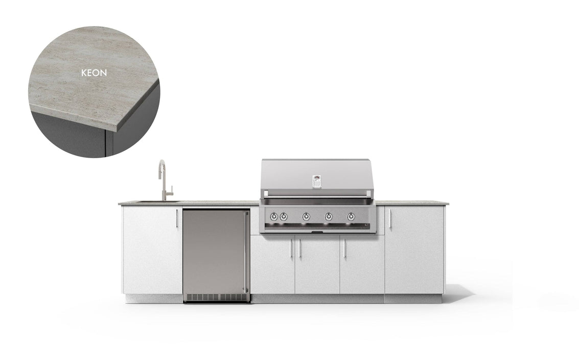 Urban Bonfire Urban Bonfire Dew 42 Outdoor Kitchen Chantilly / Keon C-DEW42-CH-KEON Barbecue Finished - Gas