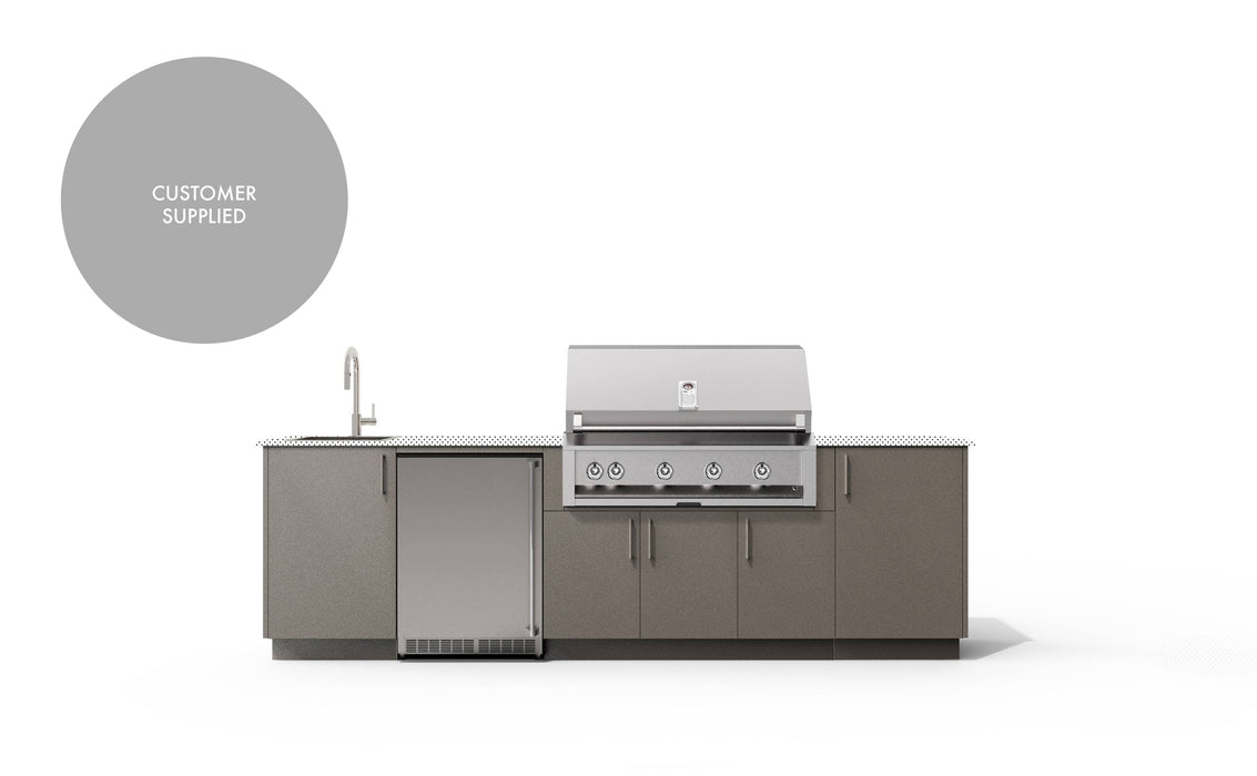 Urban Bonfire Urban Bonfire Dew 42 Outdoor Kitchen Clay / I will supply my own countertop C-DEW42-CL Barbecue Finished - Gas