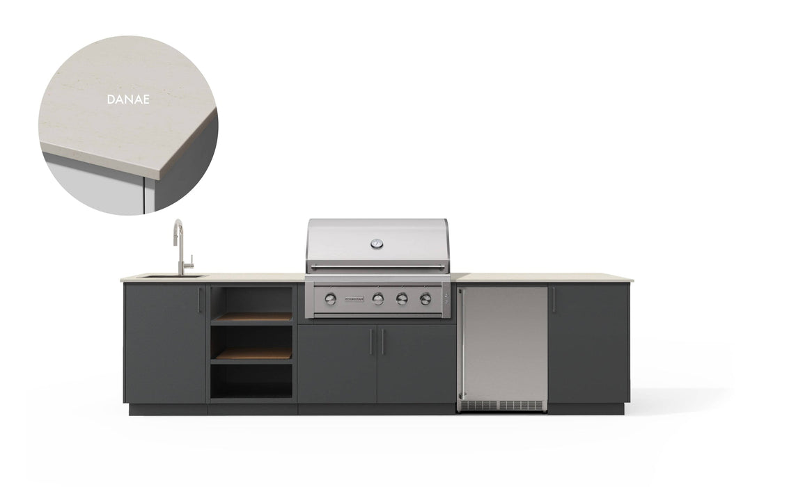 Urban Bonfire Urban Bonfire Eclipse 36 Outdoor Kitchen Anthracite / Danae C-ECLIPSE36-AN-DANAE Barbecue Finished - Gas