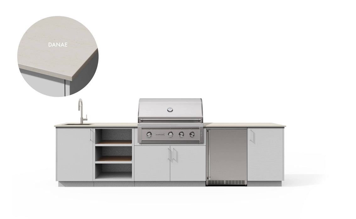 Urban Bonfire Urban Bonfire Eclipse 36 Outdoor Kitchen Chantilly / Danae C-ECLIPSE36-CH-DANAE Barbecue Finished - Gas