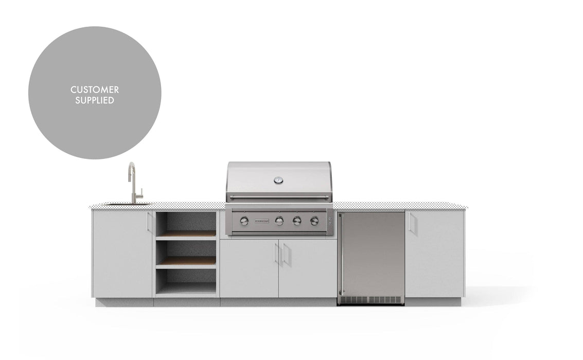 Urban Bonfire Urban Bonfire Eclipse 36 Outdoor Kitchen Chantilly / I will supply my own countertop C-ECLIPSE36-CH Barbecue Finished - Gas