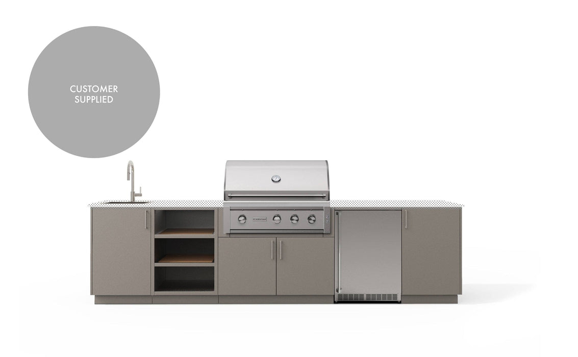 Urban Bonfire Urban Bonfire Eclipse 36 Outdoor Kitchen Clay / I will supply my own countertop C-ECLIPSE36-CL Barbecue Finished - Gas