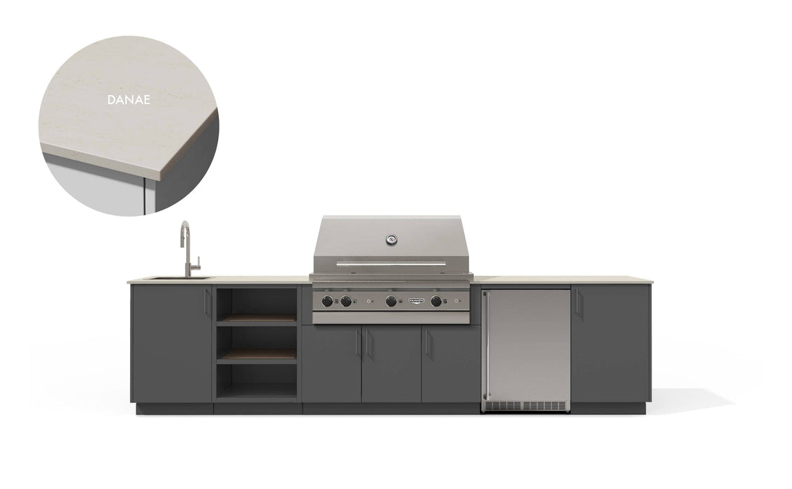 Urban Bonfire Urban Bonfire Eclipse 42 Outdoor Kitchen Anthracite / Danae C-ECLIPSE42-AN-DANAE Barbecue Finished - Gas