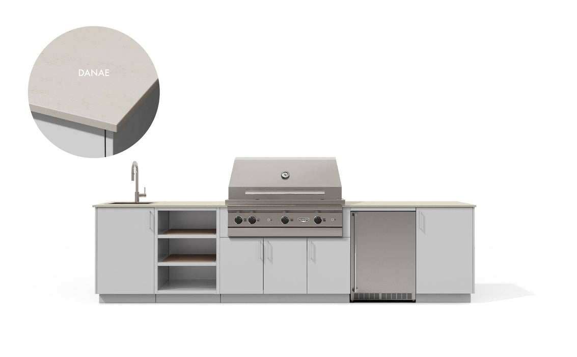 Urban Bonfire Urban Bonfire Eclipse 42 Outdoor Kitchen Chantilly / Danae C-ECLIPSE42-CH-DANAE Barbecue Finished - Gas