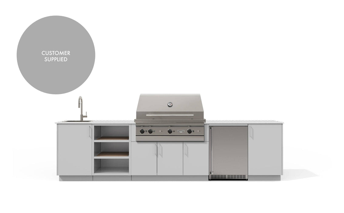 Urban Bonfire Urban Bonfire Eclipse 42 Outdoor Kitchen Chantilly / I will supply my own countertop C-ECLIPSE42-CH Barbecue Finished - Gas