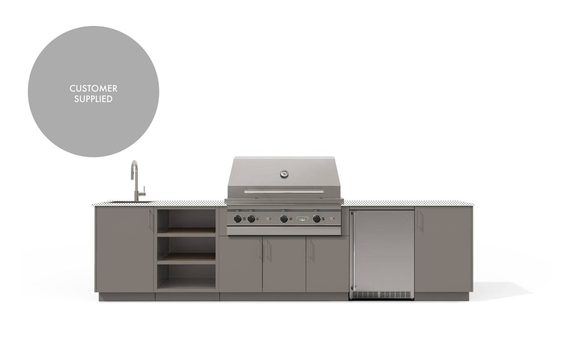 Urban Bonfire Urban Bonfire Eclipse 42 Outdoor Kitchen Clay / I will supply my own countertop C-ECLIPSE42-CL Barbecue Finished - Gas